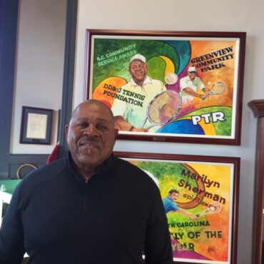 Domino Boulware visits the S.C. Tennis Hall of Fame!